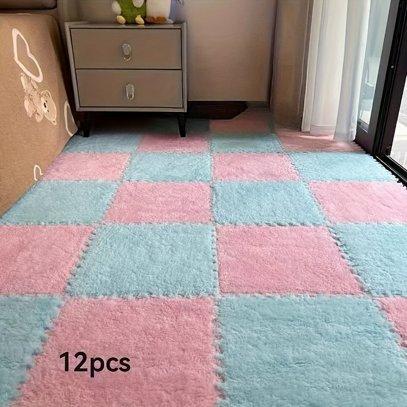 Plush Area Rug Set (12-piece)