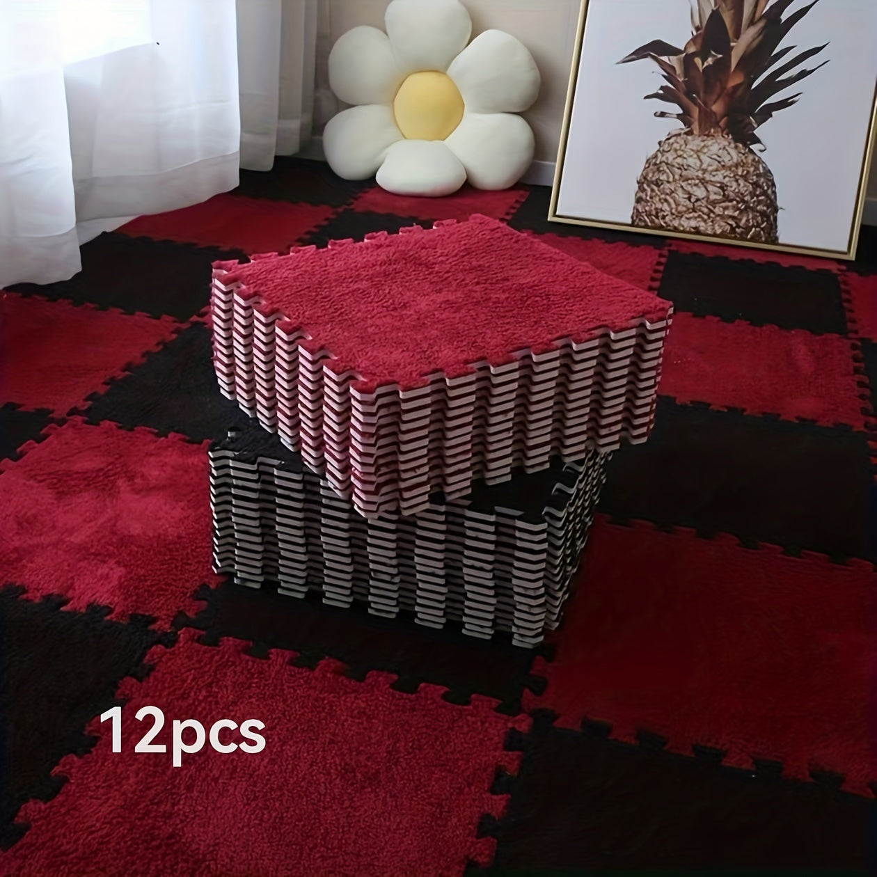 Plush Area Rug Set (12-piece)