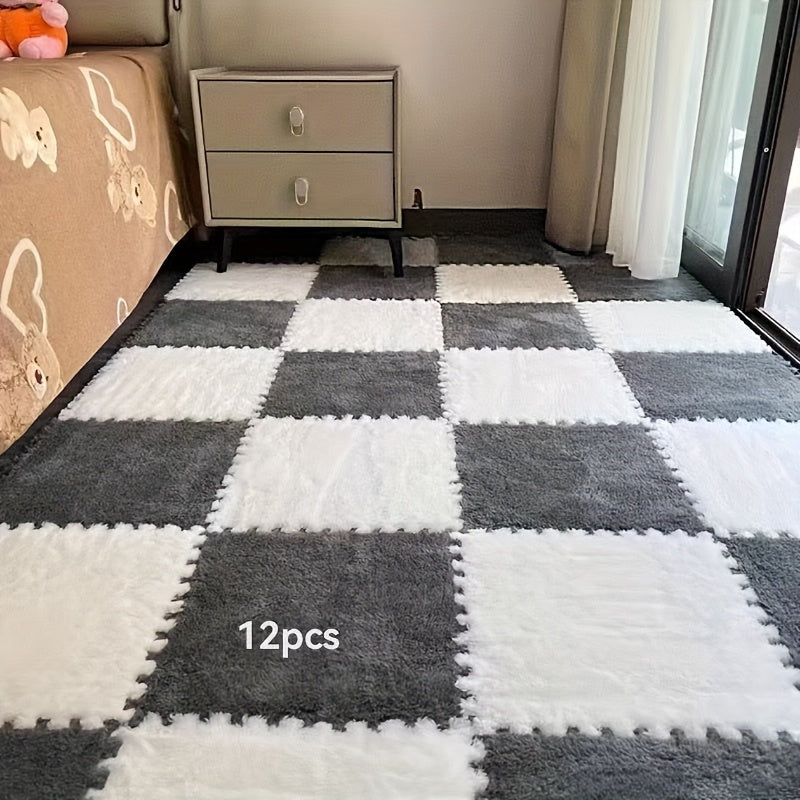 Plush Area Rug Set (12-piece)