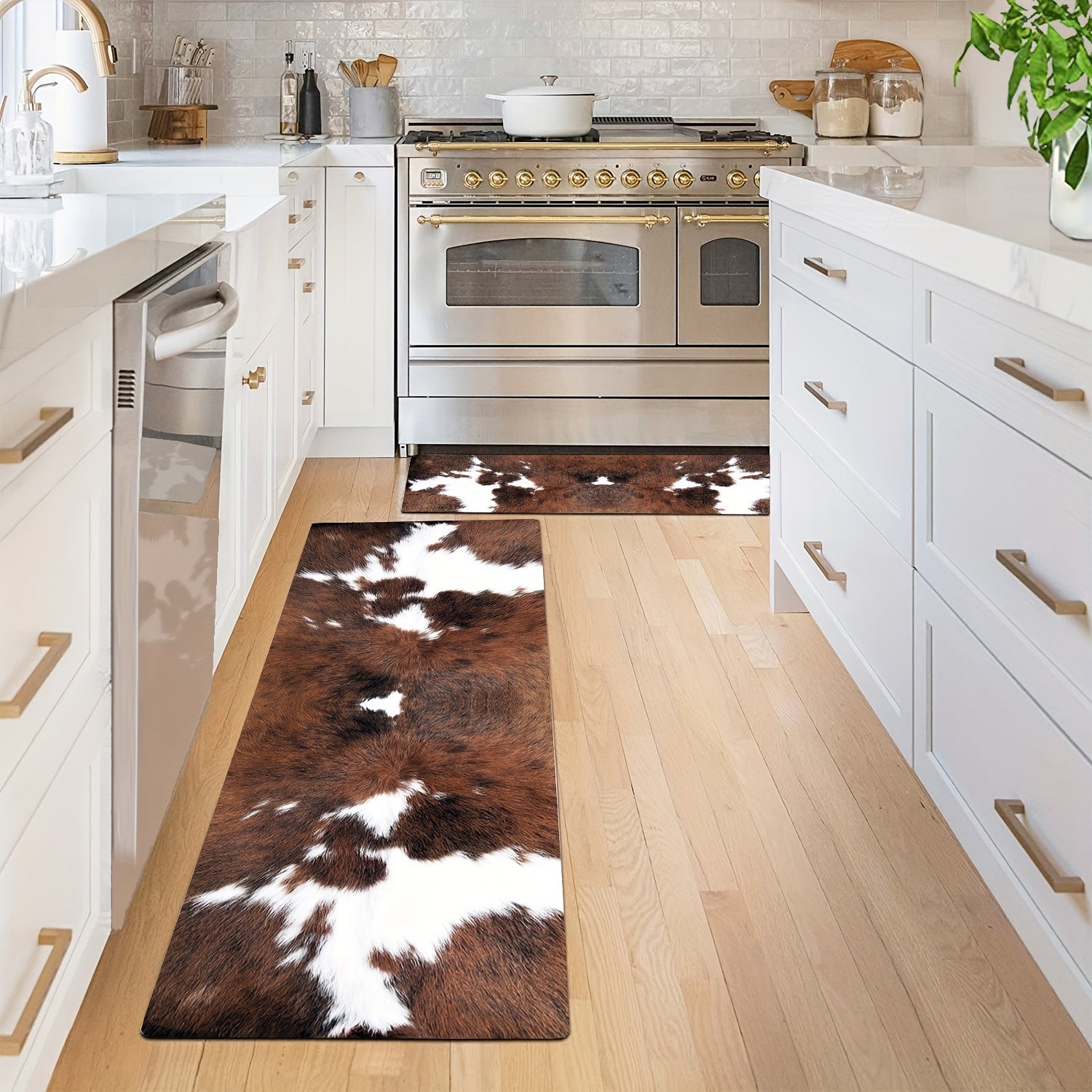 Cowhide Kitchen Rug