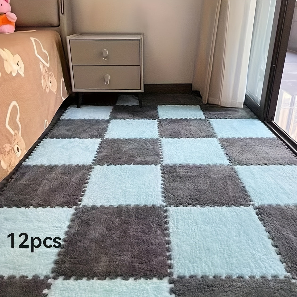Plush Area Rug Set (12-piece)