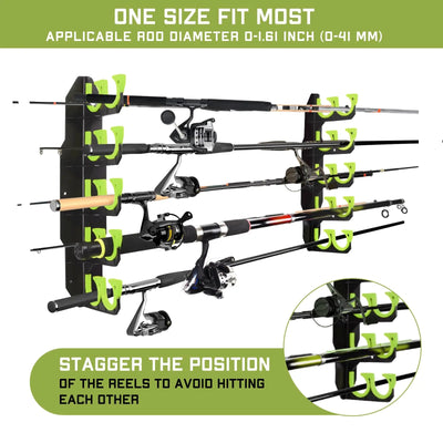 Garage Fishing Rod Organizer