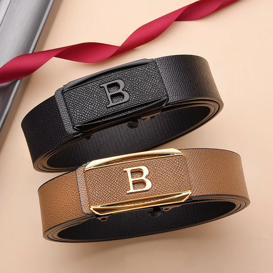 Automatic Men's casual buckle belt