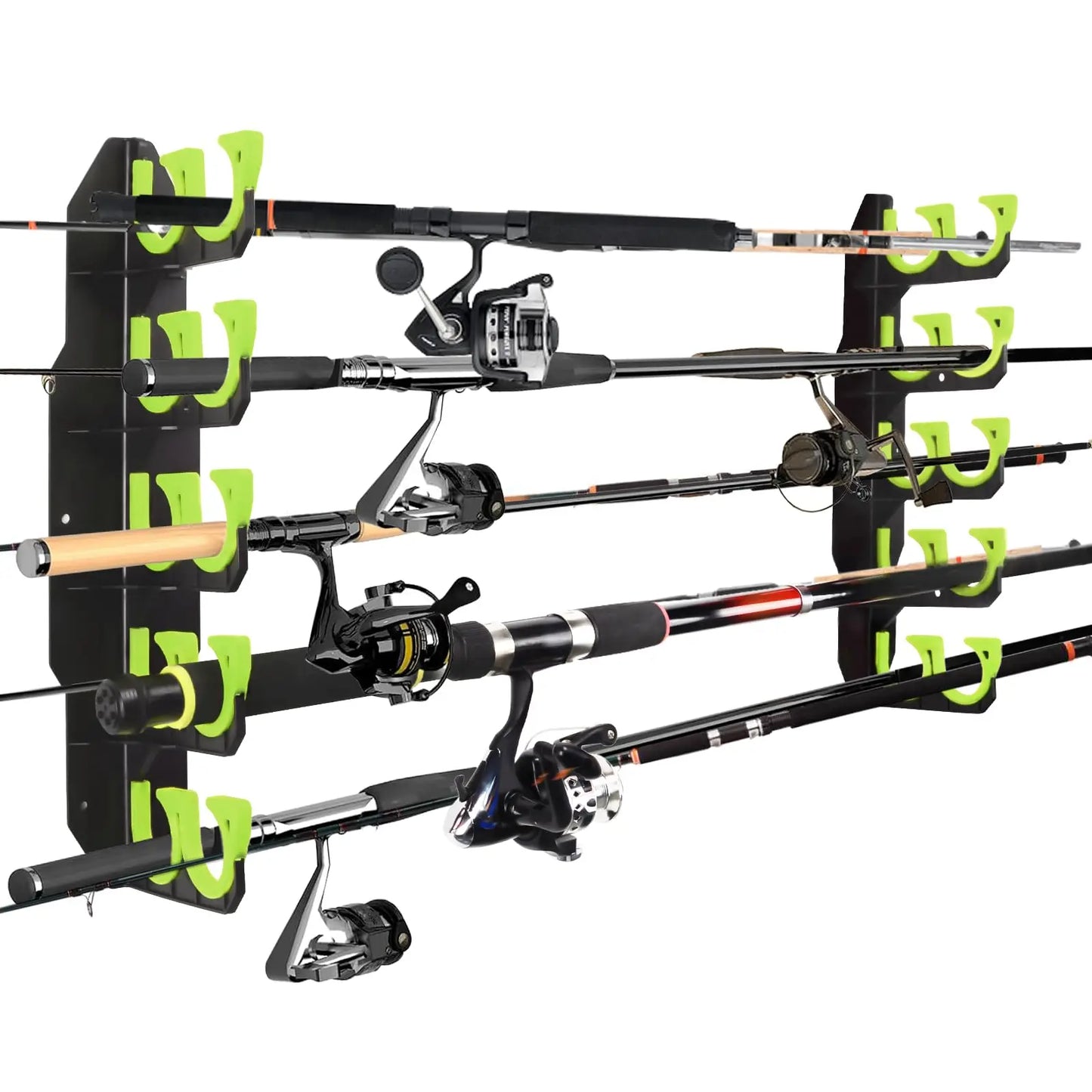 Garage Fishing Rod Organizer