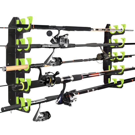 Garage Fishing Rod Organizer