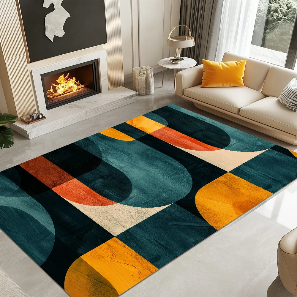 Geometric Carpets for Modern Living Room