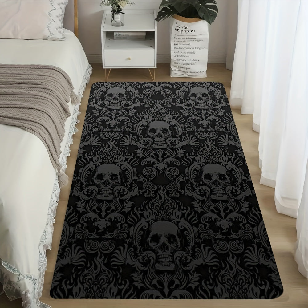 Vintage Gothic Skull Rug